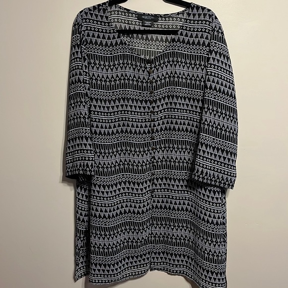 Size 22 Michel Studio sheer tunic blouse - Picture 1 of 9